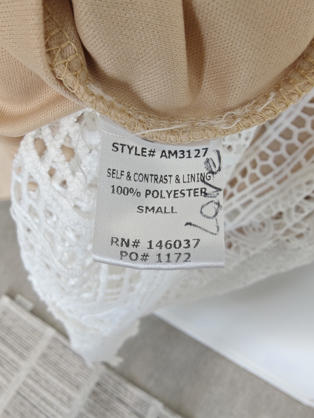 White Lace Backless Maxi Dress with Spaghetti Straps - Picture 8 of 9